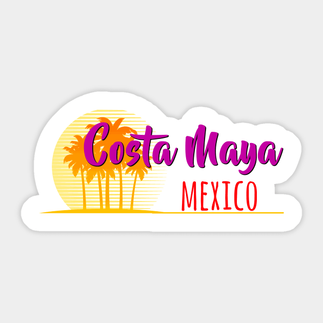 Life's a Beach: Costa Maya, Mexico Sticker by Naves